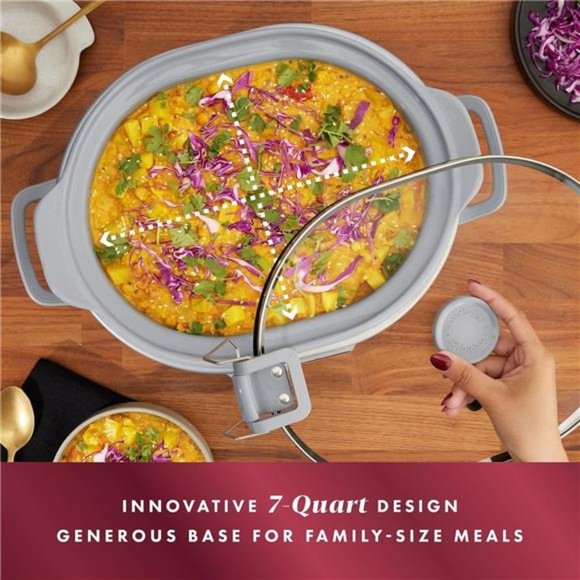 Crockpot 7-Quart Cook & Carry™ Slow Cooker, Programmable, Stainless Steel - Picture 6 of 6